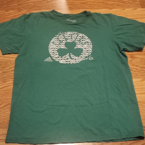 Adidas Green Boston Celtics T Shirt - Picture 1 of 3